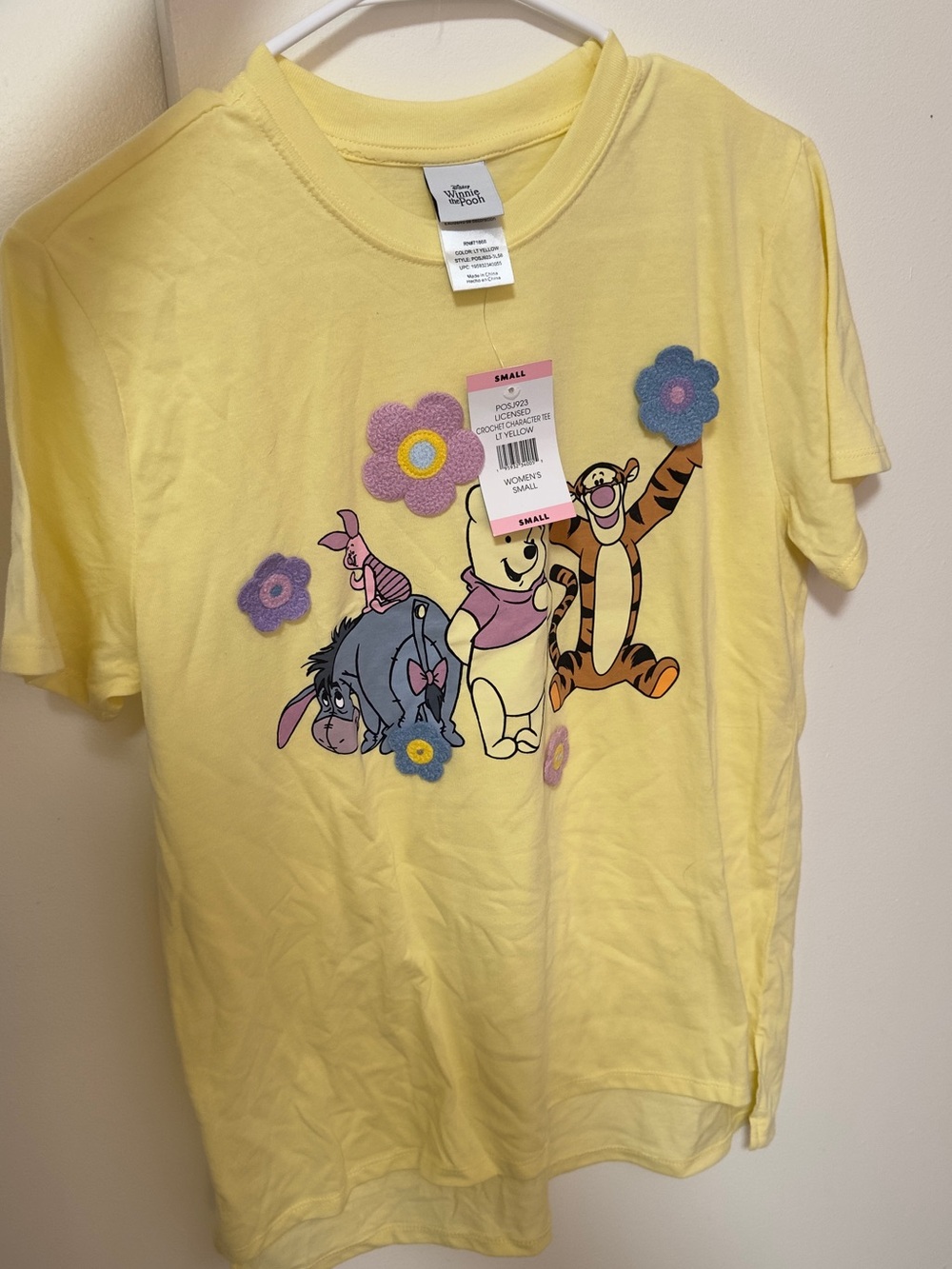 Winnie the Pooh Yellow Tee - Small women